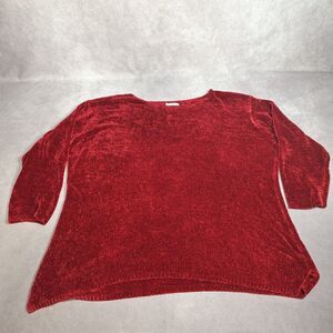 Rosanna Woman Size 2x Red Knitted Sweater